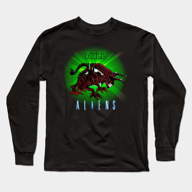 Bull Alien Long Sleeve T-Shirt by Ale_jediknigth